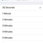 ios auto-lock options