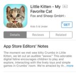 little kitten app store download page