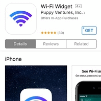 wi-fi widget app store download screen