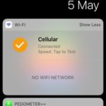 wi-fi widget displaying cellular data info