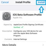 Apple configuration profile installation.