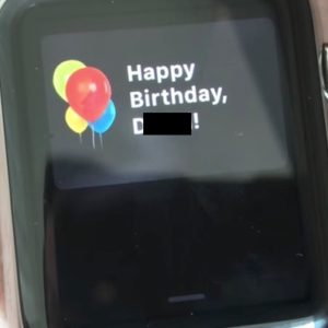 apple watch happy birthday feature