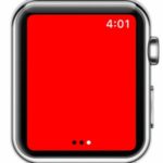 apple watch red flashlight