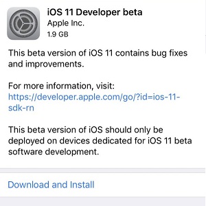 Ios 11 developer beta profile Ios 11 developer beta profile