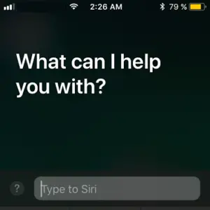 ios 11 type to siri feature