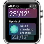 up next siri watch face info panel