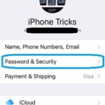 apple id settings screen