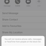 block iphone contact