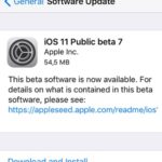 ios 11 beta 8 software update screen