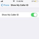 show my caller id ios setting