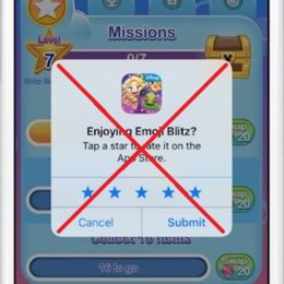 app store app rating popup