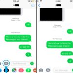 how to hide app drawer in ios 11 messages