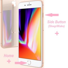 how to screenshot on iphone 8