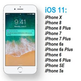 ios 11 compatible iphone models