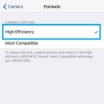 ios 11 hevc format settings