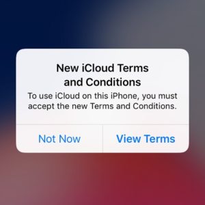 ios 11 new icloud terms and conditions