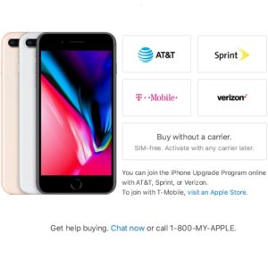 iphone 8 carrier availablilty