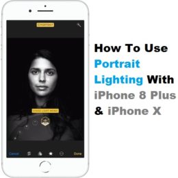 iphone 8 plus portrait lighting feature