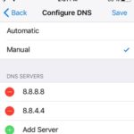 iphone manual dns configuration