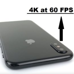 iphone x 4k at 60 fps