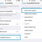 setting up smart invert colors accessibility shortcut