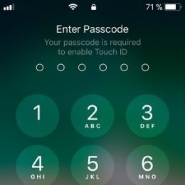 touch id temporarily disabled on iphone