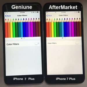 geniune vs aftermarket iphone 7 display