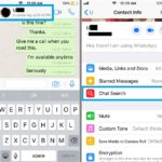 how to perform a chat specific search in whatsapp