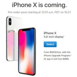 iphone x pre-order promo