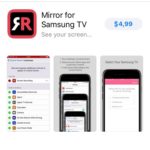 mirror for samsung tv ios app