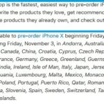 screenshot from apple iphone x pre-order statement
