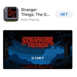 stranger things app store game