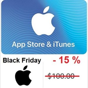 App Store and iTunes gift cards Black Friday deal.