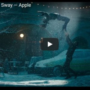 Apple's 'Sway' winter holiday ad screenshot.
