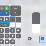 brightness slider in iphone x control center