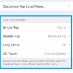 configuring virtual home button actions