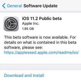 ios 11.2 public beta 1