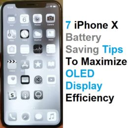 iPhone X displaying in Grayscale to save battery