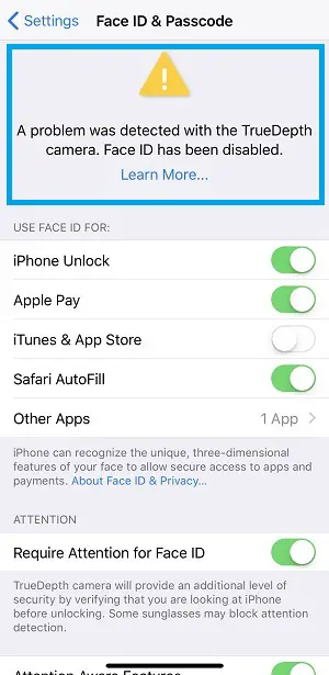 How To Fix The Face Id Has Been Disabled Iphone X Warning