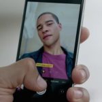 taking portrait lighting selfie on iphone x