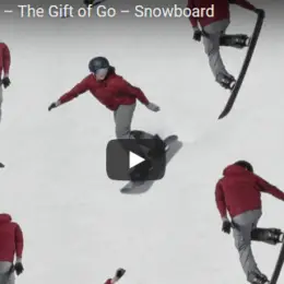 Apple Watch 3 'The Gift of Go' snowboard commercial.