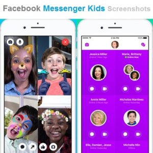 Facebook Messenger Kids screenshots.