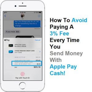 how to avoid the 3 percent apple pay cash fee