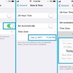 how to set iphone time and date manually