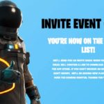 Fortnite invite event for iOS