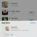 installing fortnite on iphone