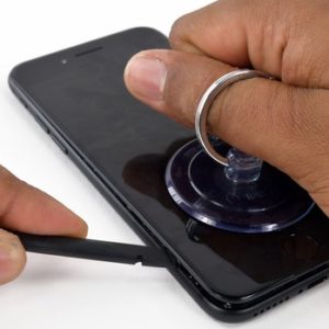 iPhone 8 third-party screen replacement.