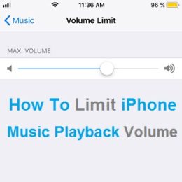 iphone volume limit setting
