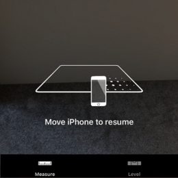 iphone running measure app