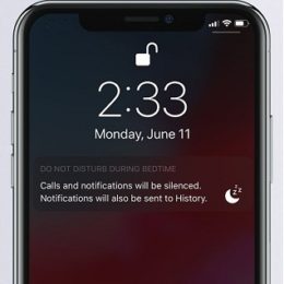 iphone x running do not disturb bedtime mode